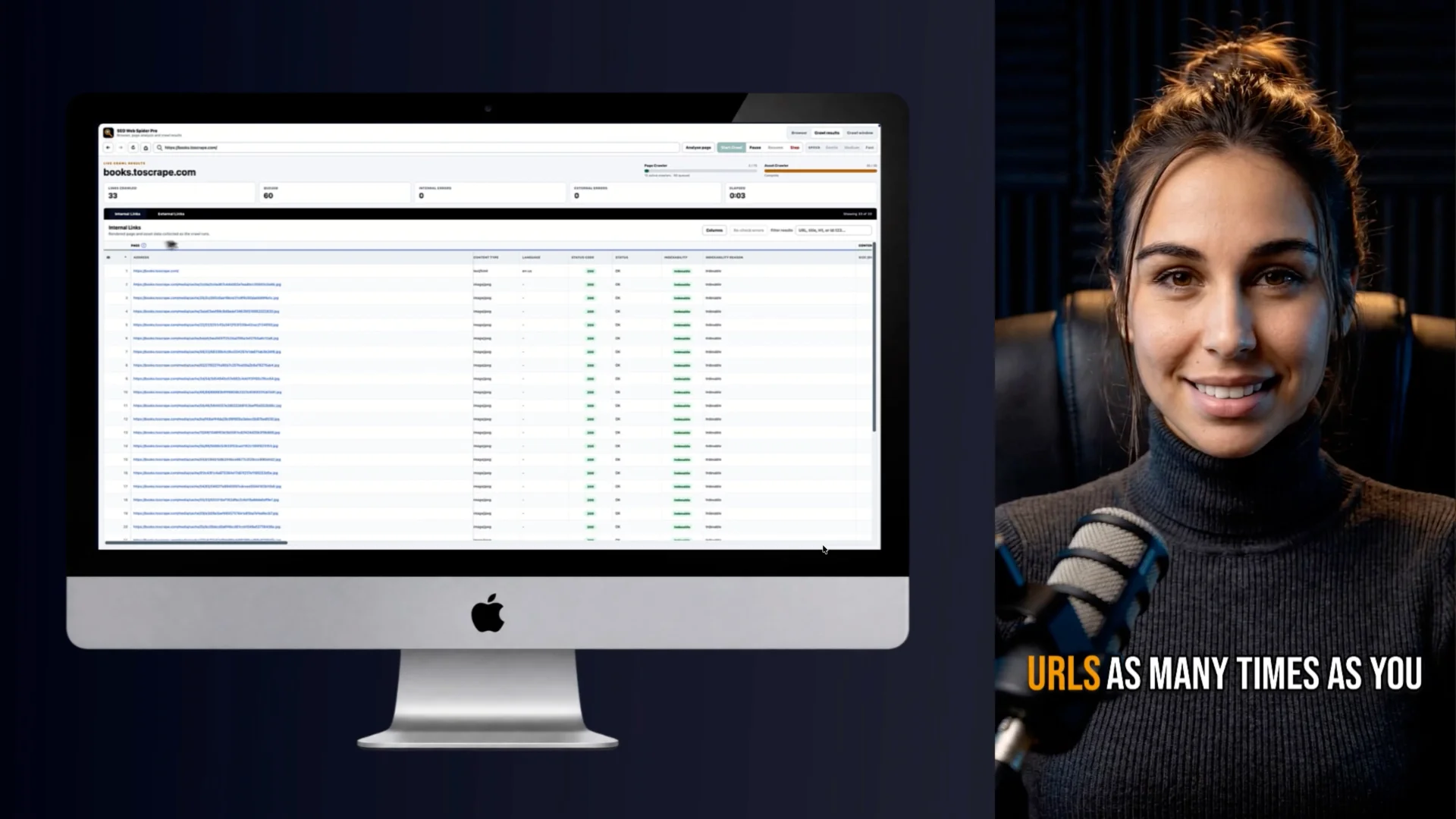 SEO Web Spider product demo video preview.
